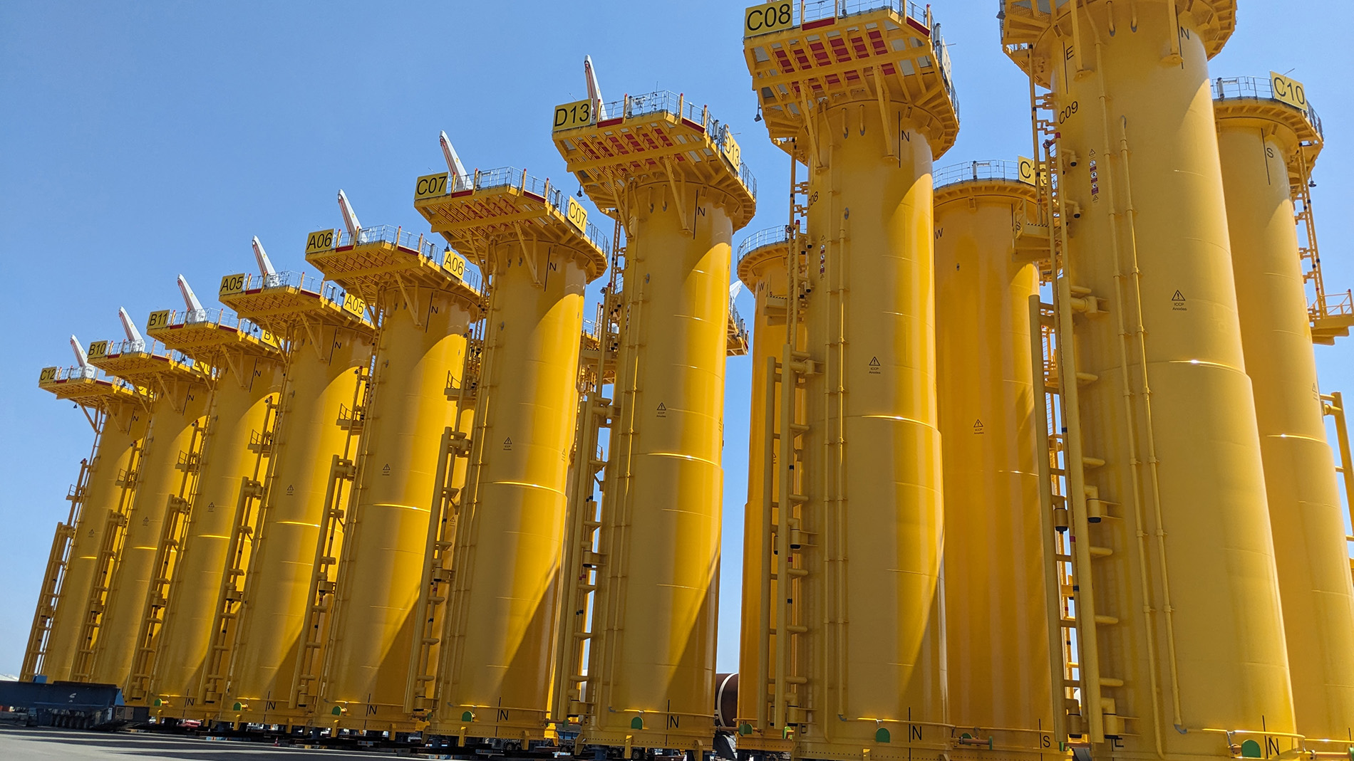 Grouted connections work on the Noirmoutier offshore wind farm 