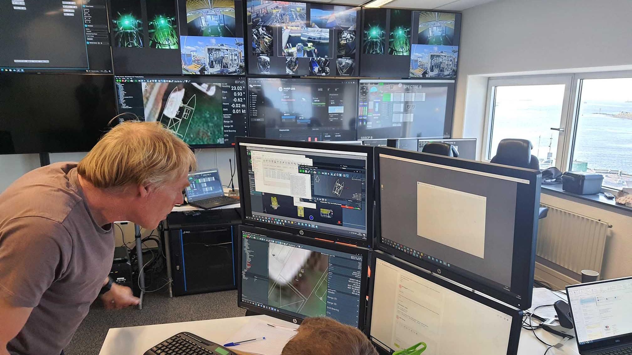 Remote services operations control room at UTEC