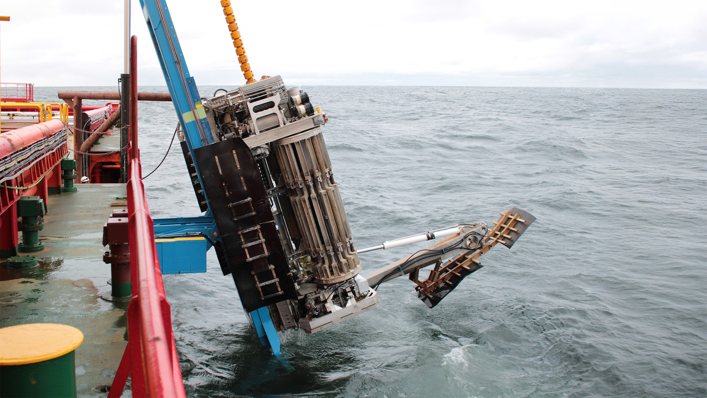 PROD being deployed from the side of a vessel