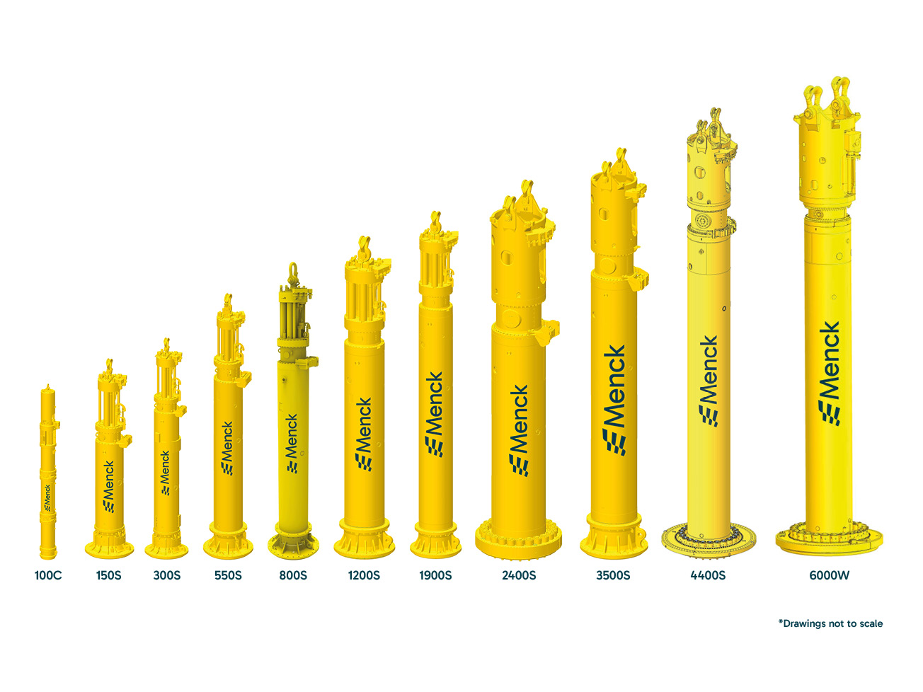 Menck's hydraulic hammer range