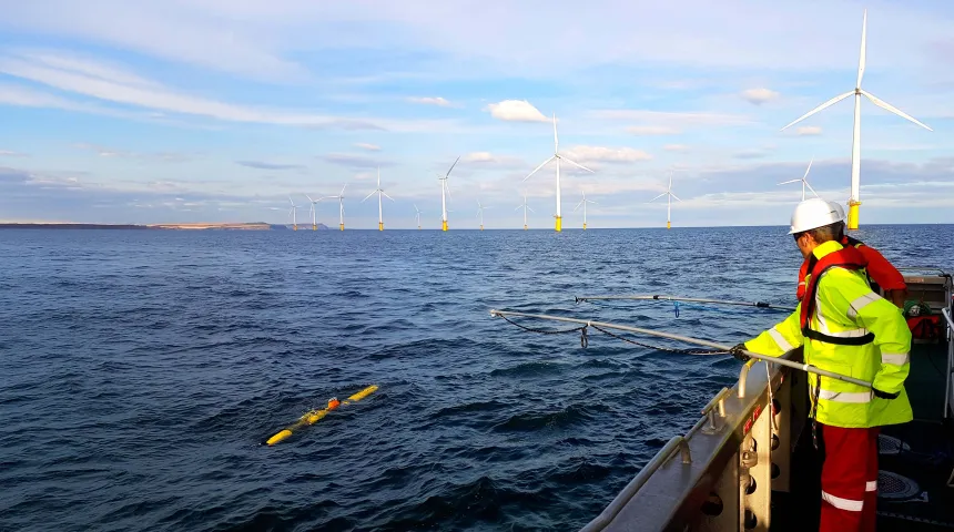 UTEC, Acteon’s geo-services business line, using an AUV to complete a geophysical survey.