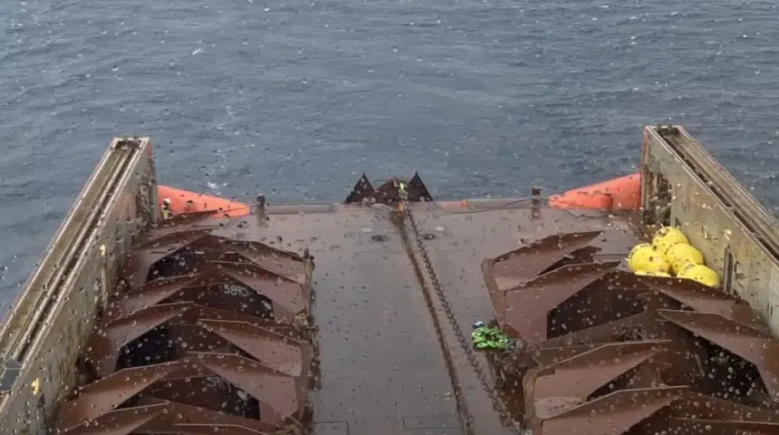 Anchor deployment (Credit: Tronds Marine Service)