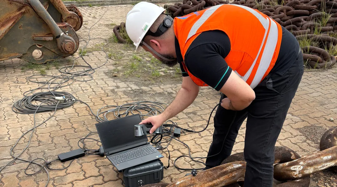 Intermoor carrying out quality assurance checks on mooring chain