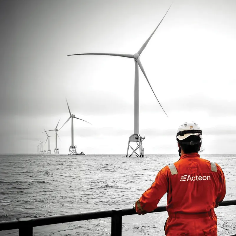 UTEC installing monitoring instrumentation on wind turbine foundations for a major wind farm in Southeast Asia.