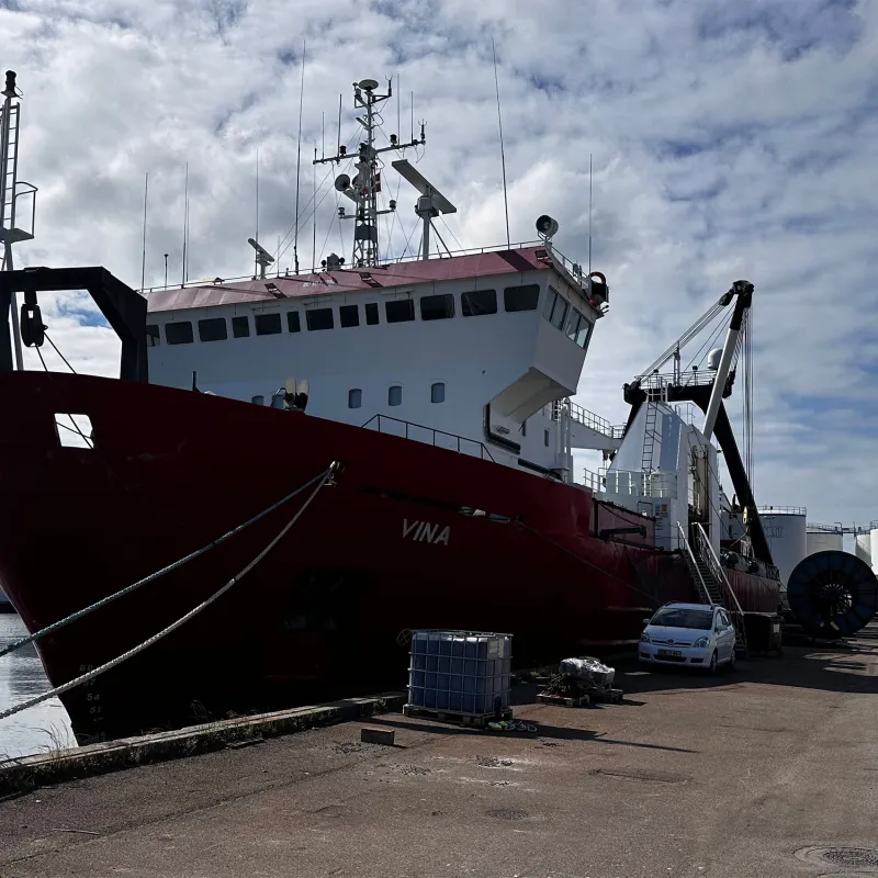 UTEC conducting a geotechnical site investigation for the development of the offshore windfarm site N12.1 in the German sector of the North Sea.