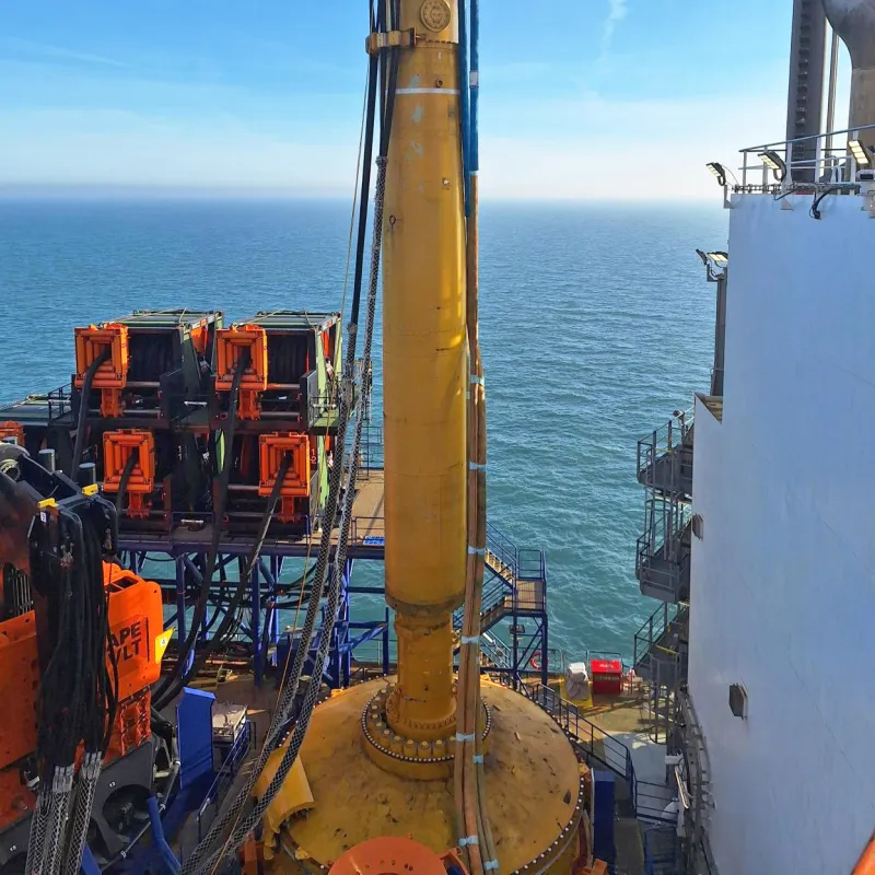 Menck MHU3500S at Hollandse Kust West VI onboard the offshore wind installation vessel Boreas