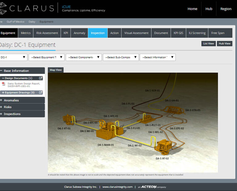 Clarus Subsea equipment & systems integrity management program