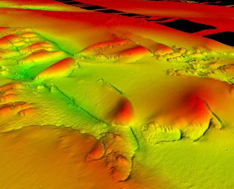 Data visual sample from a geophysical survey