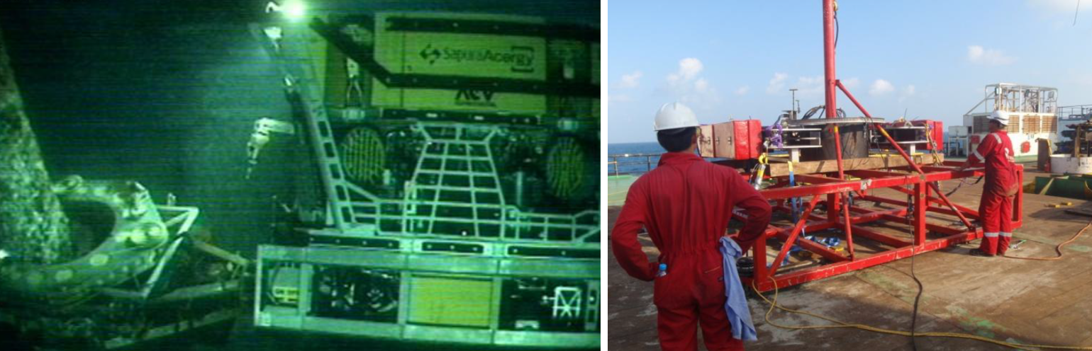 Decommissioning of a platform in Japan